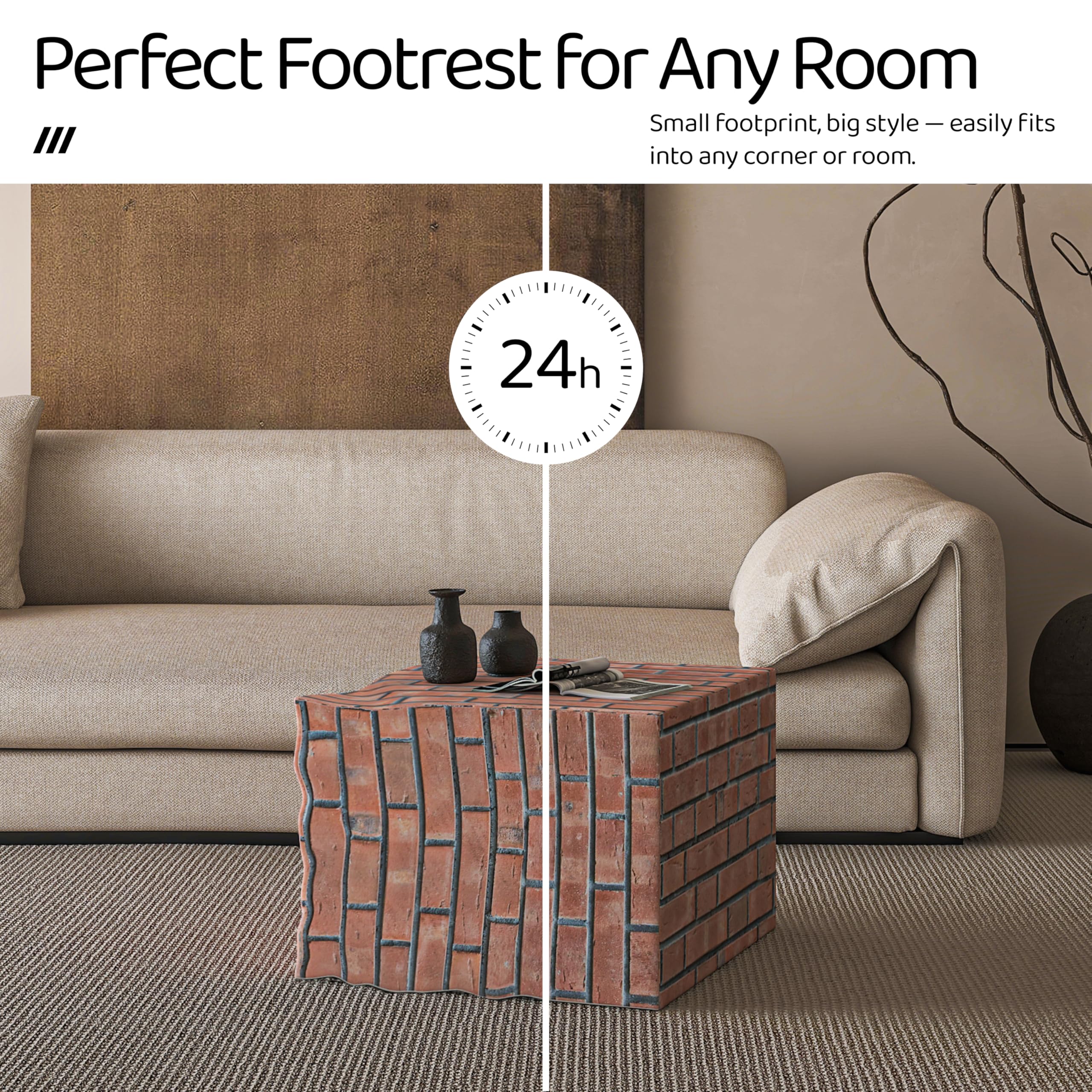 Modern Ottoman Cube Foot Stool
