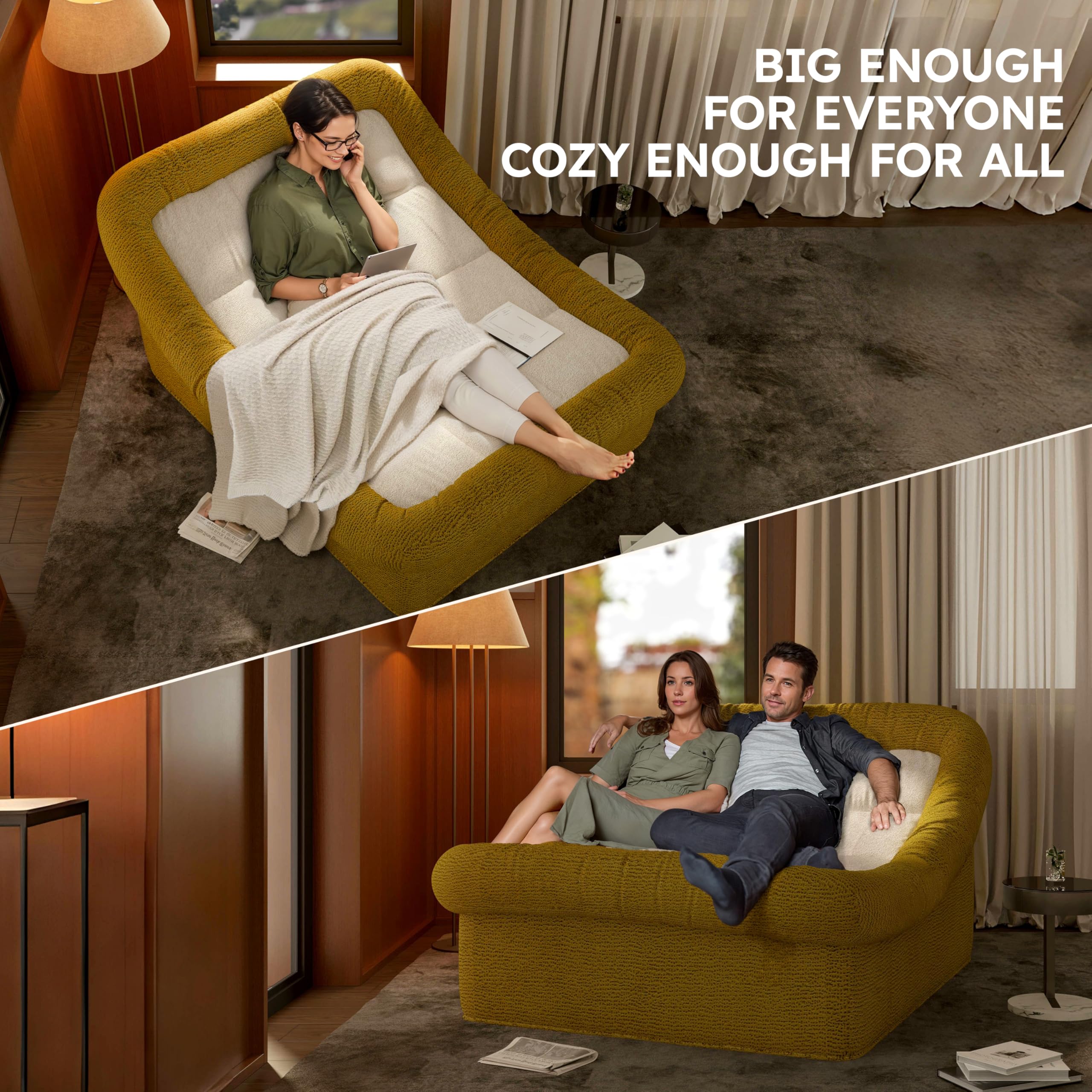 Daneey 51 Inch Chaise Lounge Chair Indoor