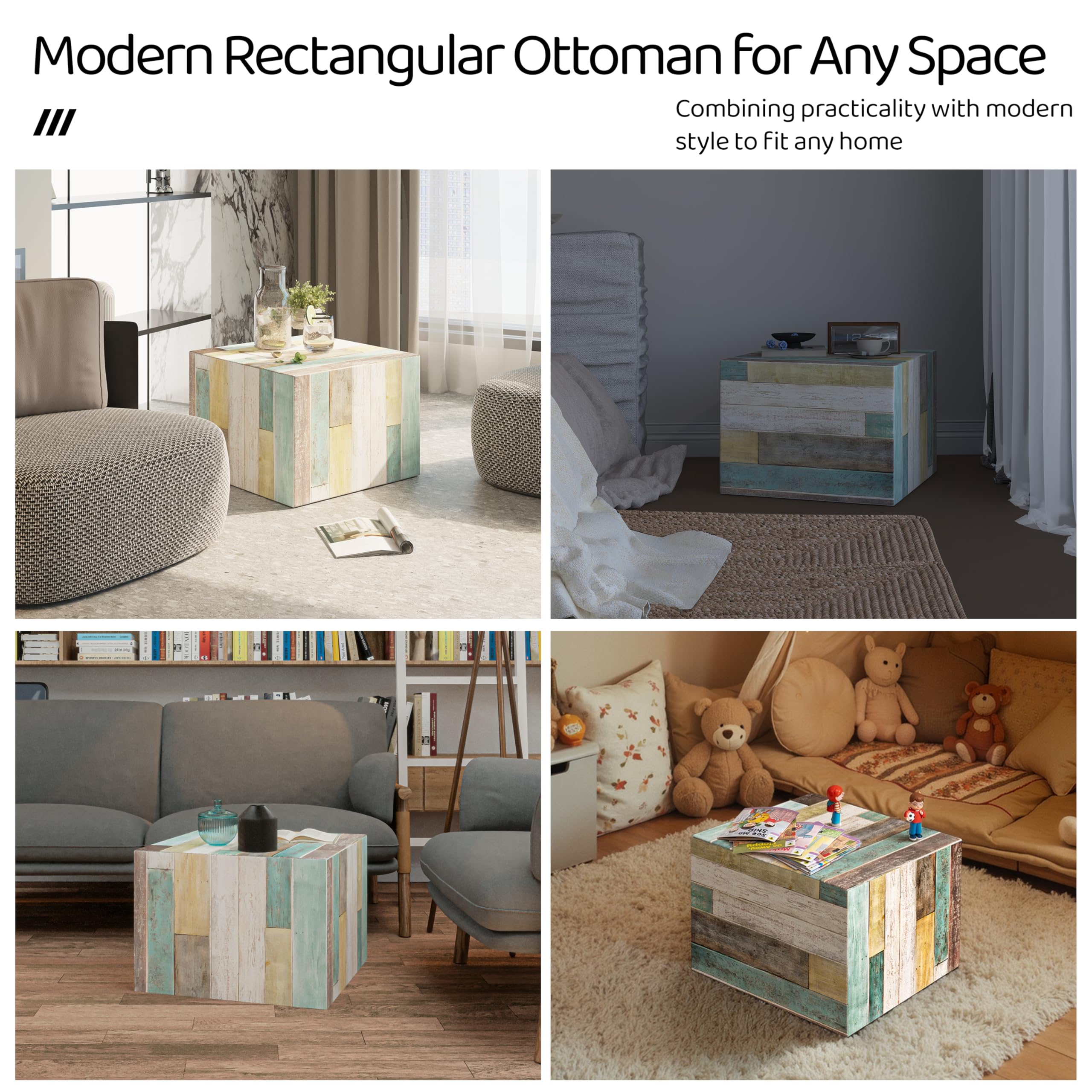 Modern Ottoman Cube Foot Stool
