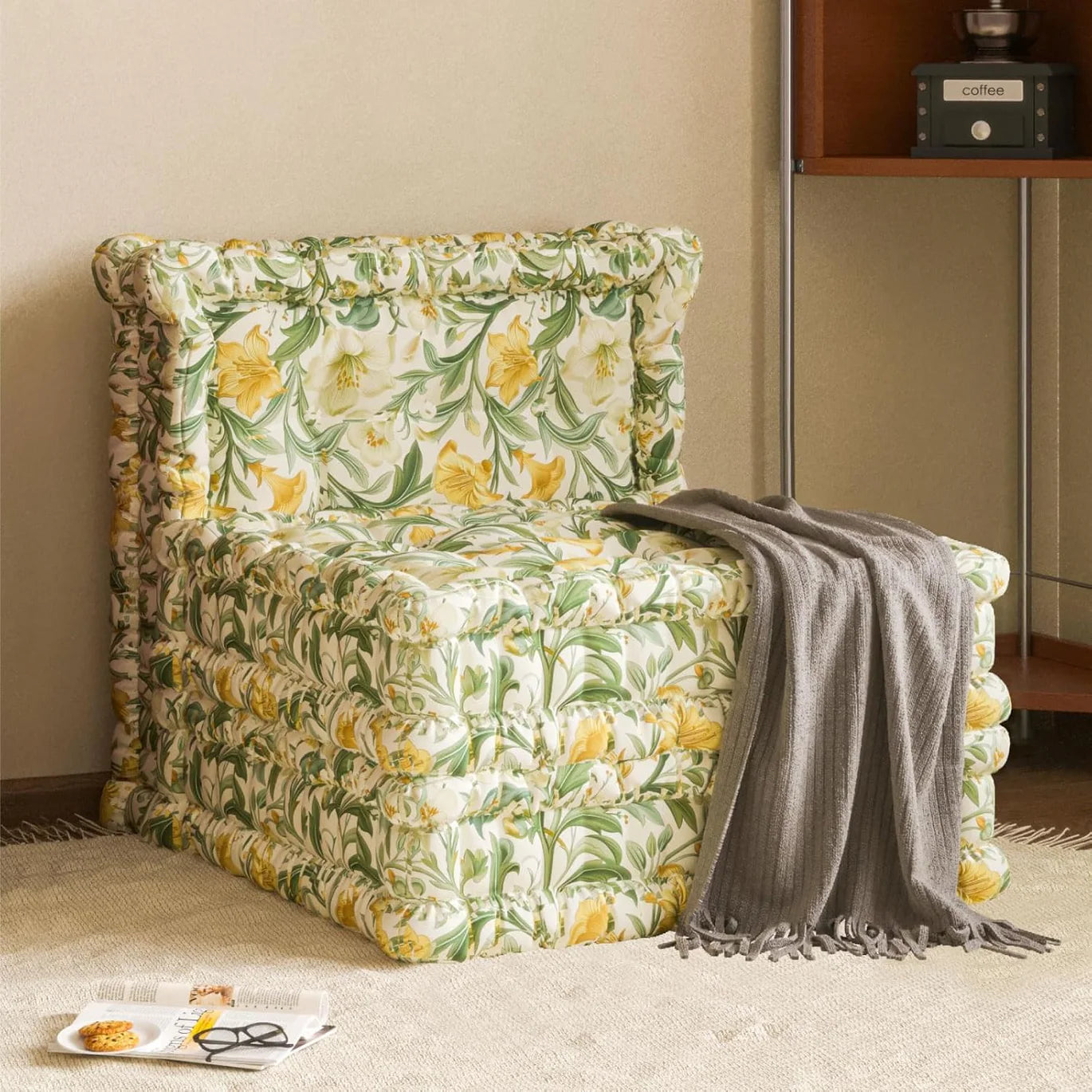 Modular Velvet Floor Sofa （1Piece）