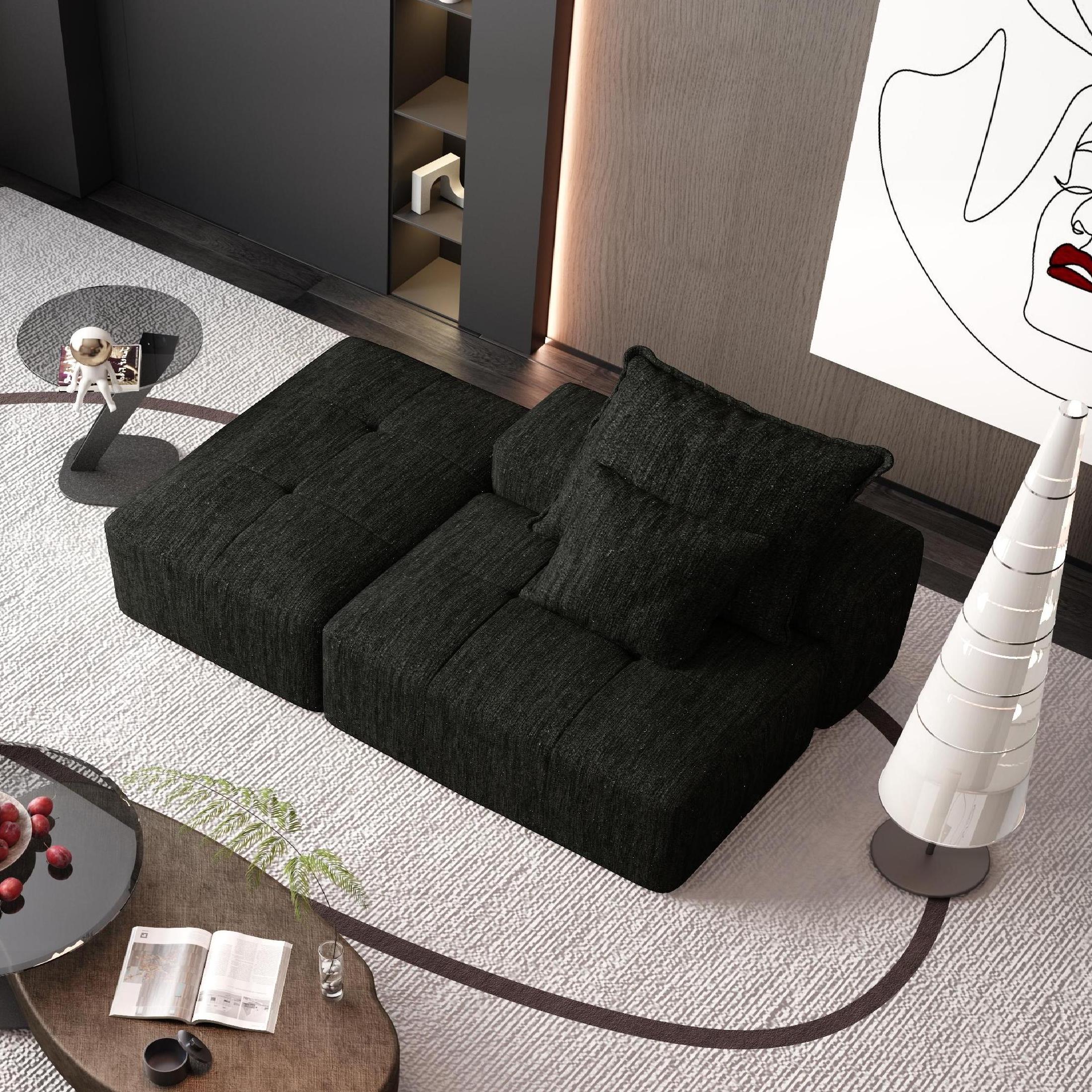 Luxury Chenille Sectional Sofa