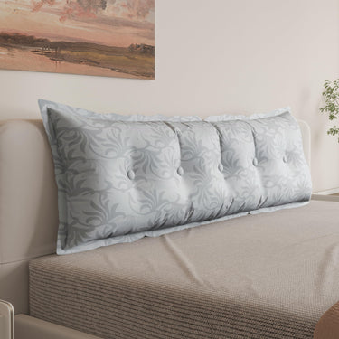 Rectangular Headboard Pillow 100% Pure Cotton ——Light Grey