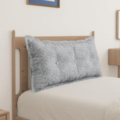 Rectangular Headboard Pillow 100% Pure Cotton ——Light Grey