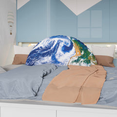 3D Space Bolster Pillow—Earth