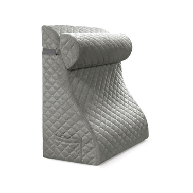 Adjustable Orthopedic Bed Wedge Support Pillow - Composite Velvet Grey