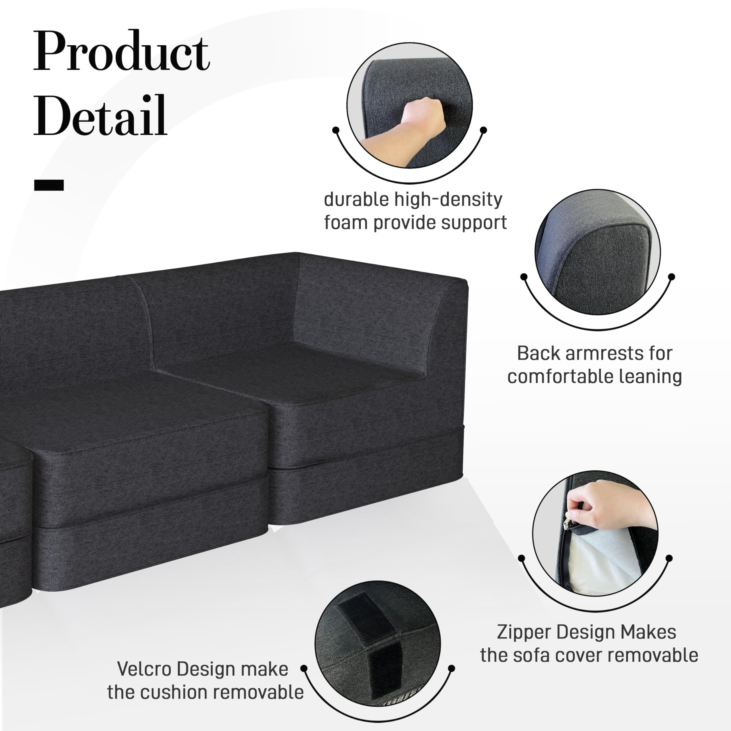 Modular Sectional Sofa, Customizable ——Middle Module