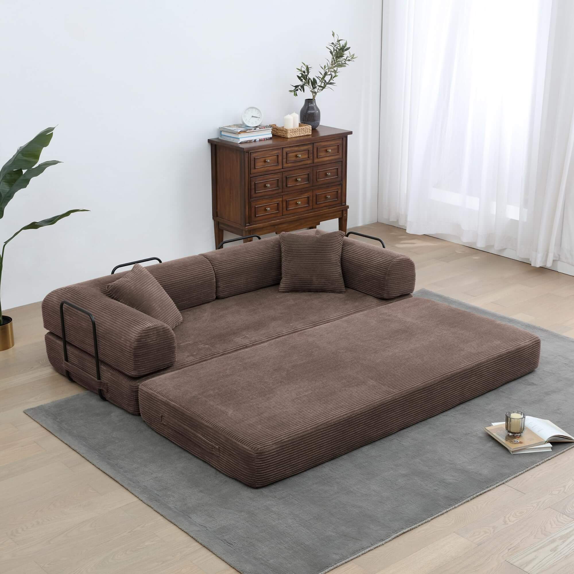 CloudFlex 3-in-1 Luxe Floor Sleeper Sofa