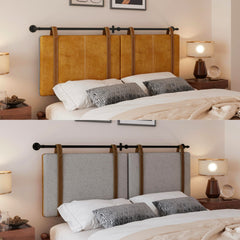 Double-Sided Adjustable Height Upholstered Headboard