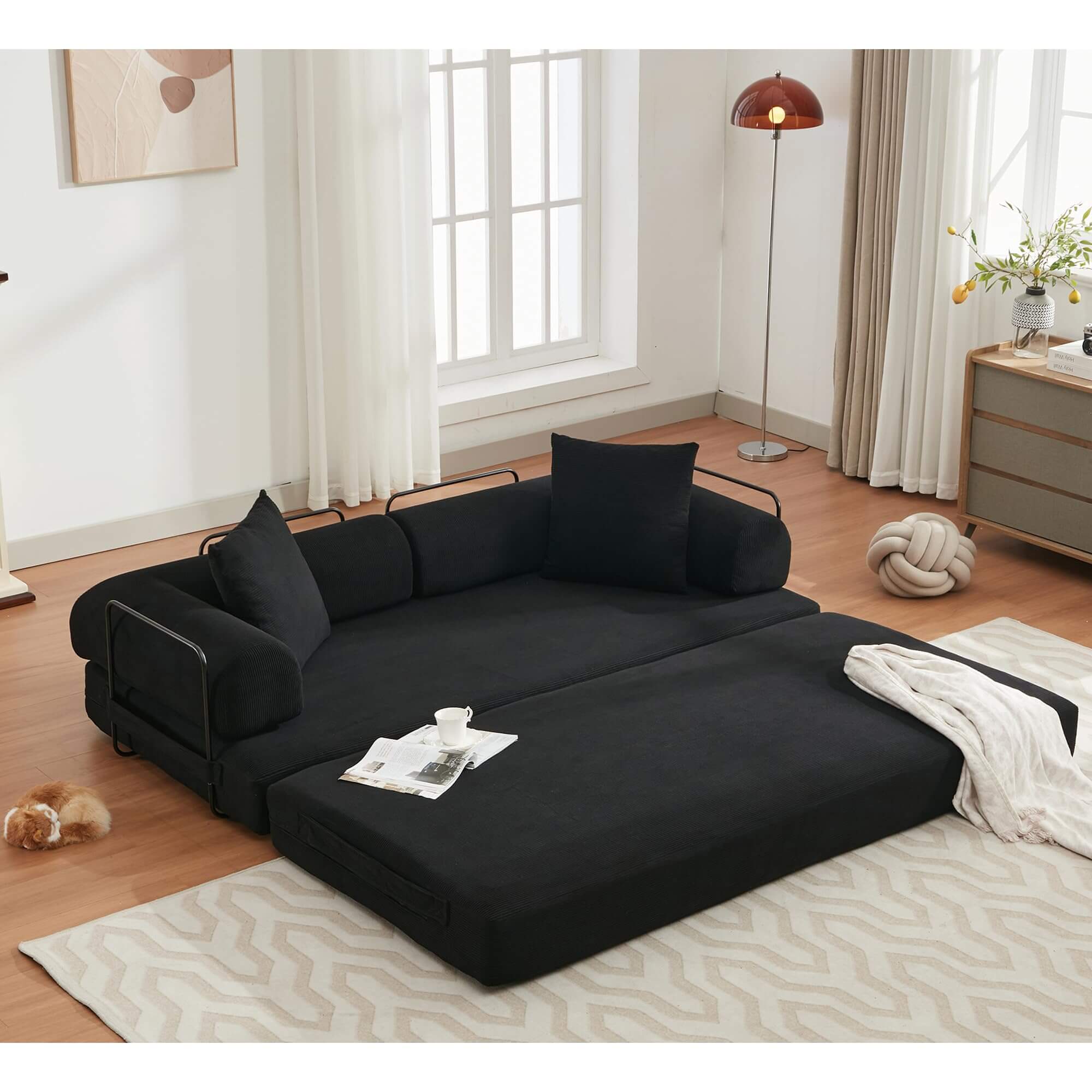 CloudFlex 3-in-1 Luxe Floor Sleeper Sofa