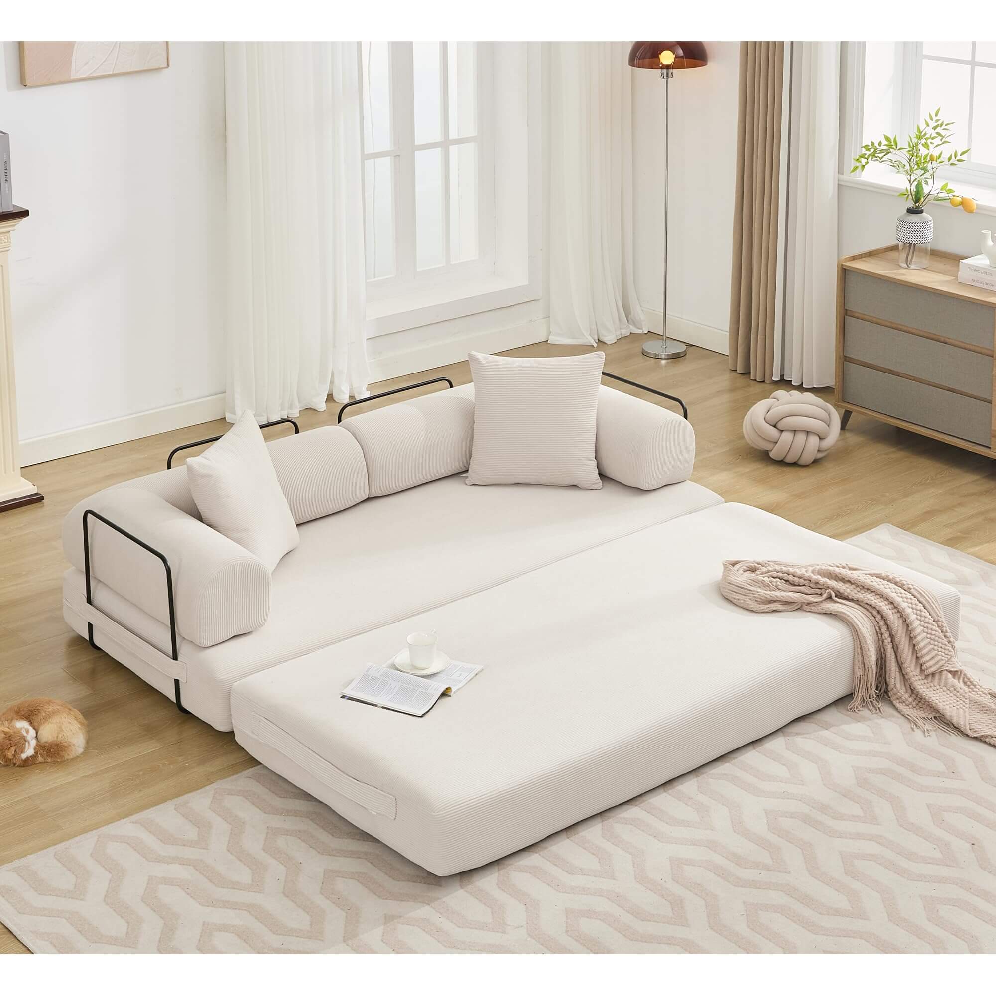 CloudFlex 3-in-1 Luxe Floor Sleeper Sofa