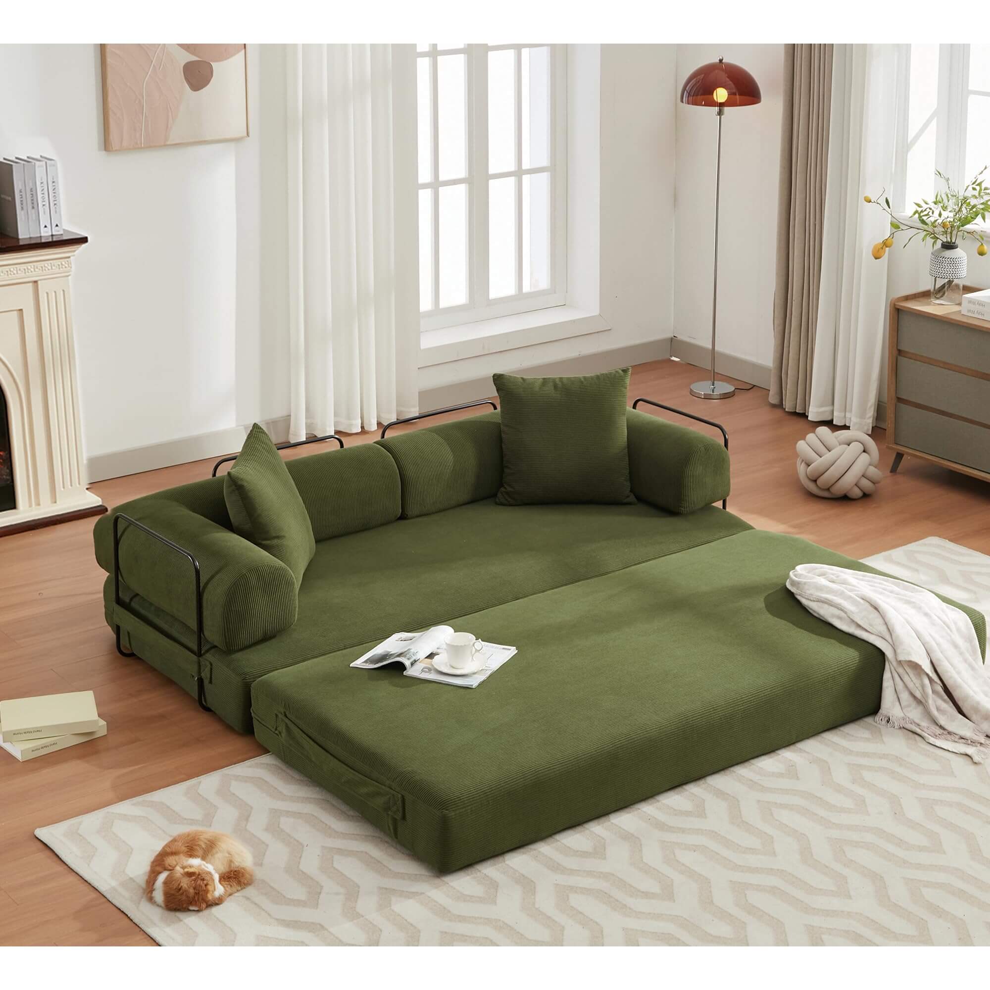 CloudFlex 3-in-1 Luxe Floor Sleeper Sofa