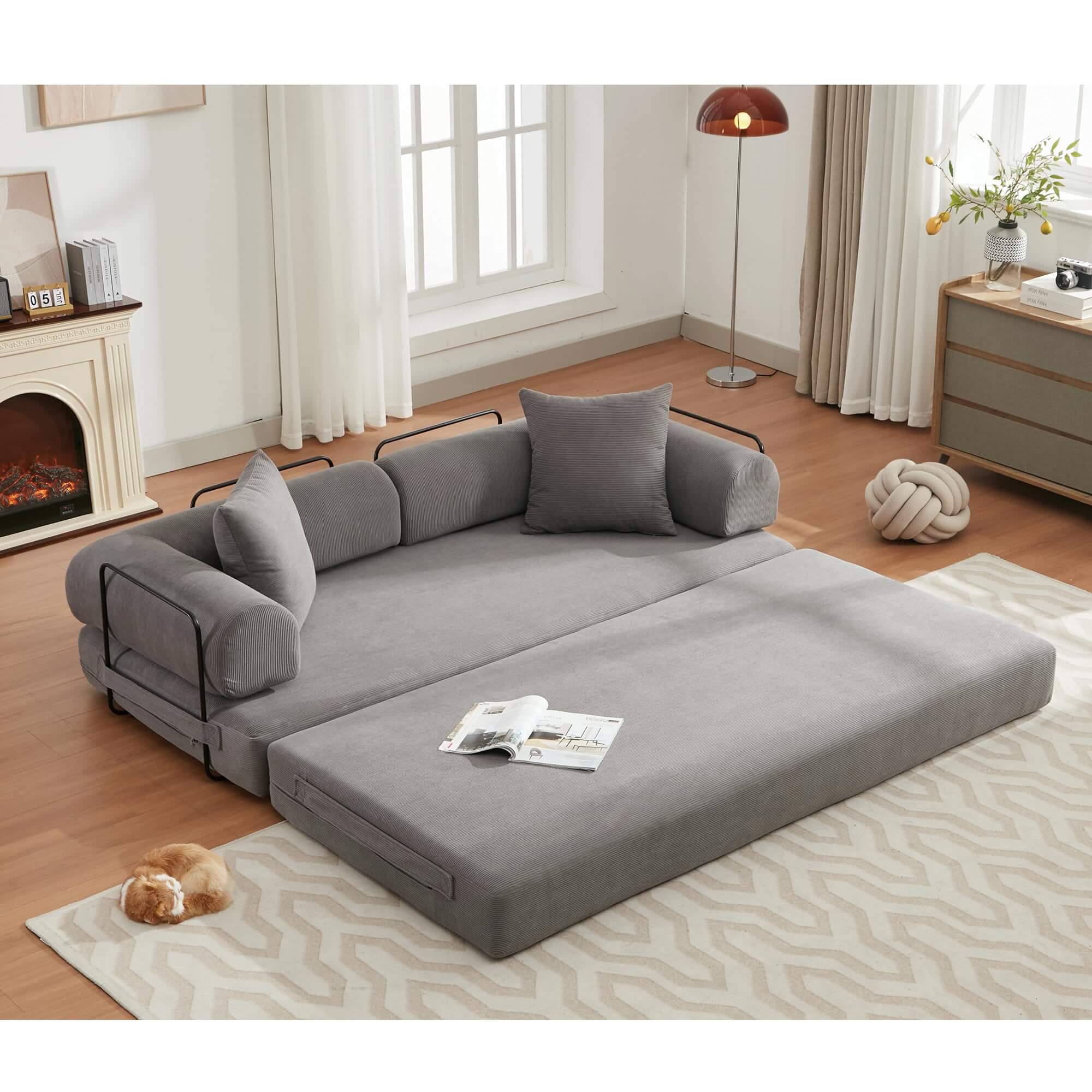 CloudFlex 3-in-1 Luxe Floor Sleeper Sofa