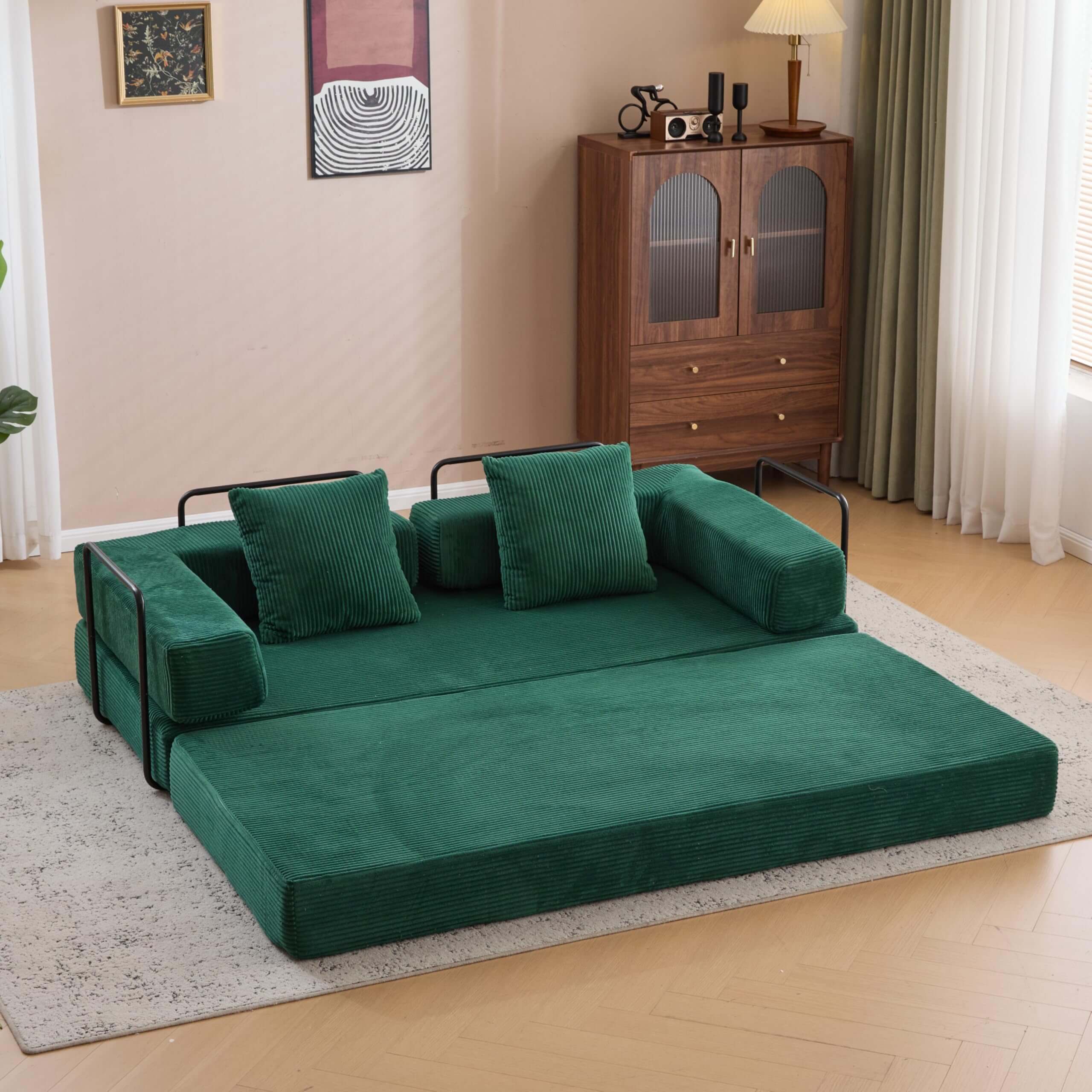 CloudFlex 3-in-1 Luxe Floor Sleeper Sofa