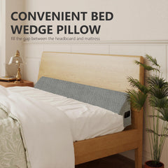 Wedge Large Headboard Pillow Grey