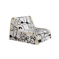 Multifunktionales Kinder-Doodle-Sofa – Weiß