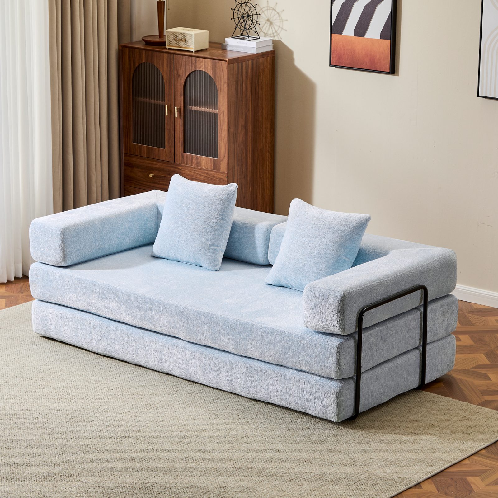 CloudFlex 3-in-1 Luxe Floor Sleeper Sofa