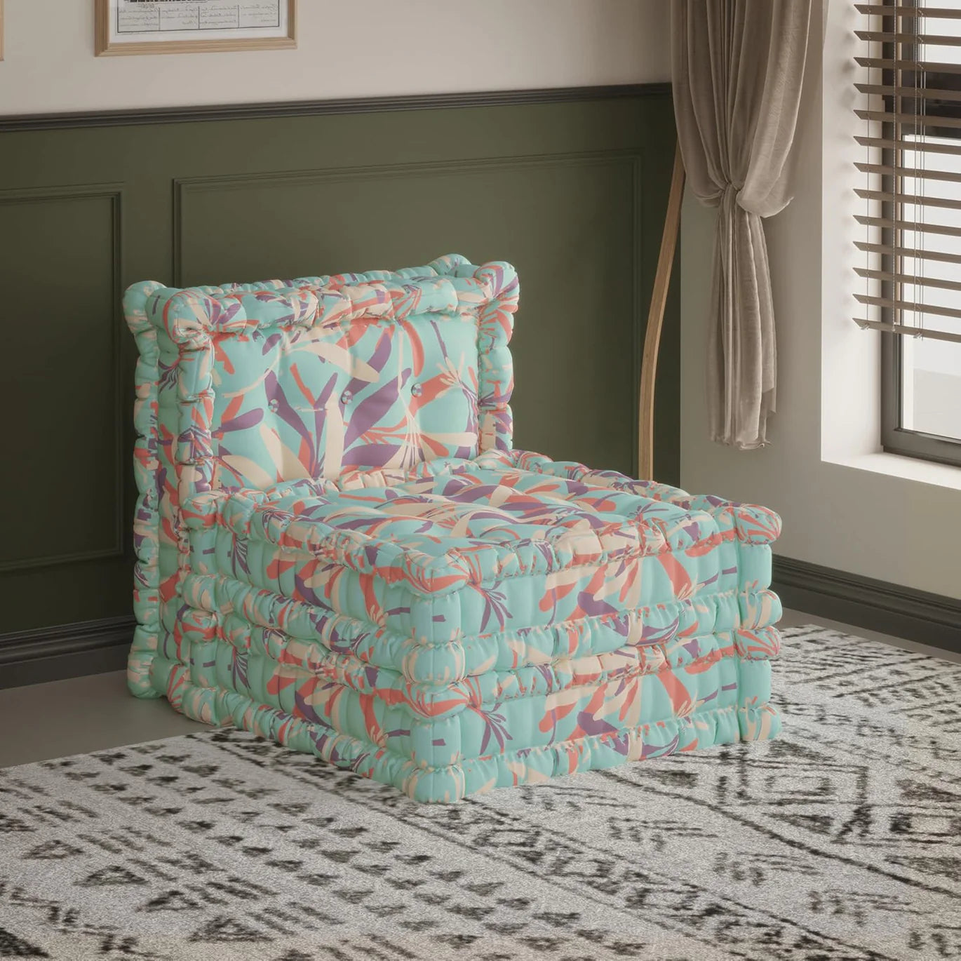 Modular Velvet Floor Sofa （1Piece）