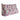 Großes dreieckiges Keil-Lesekissen mit Kopfteil – Kissen mit rosa Muster