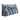 Großes Keil-Lesekissen mit dreieckigem Kopfteil – Kissen mit blauem Muster