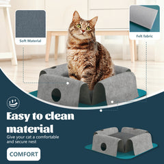2-in-1 Cat Cave & Adventure Tunnel