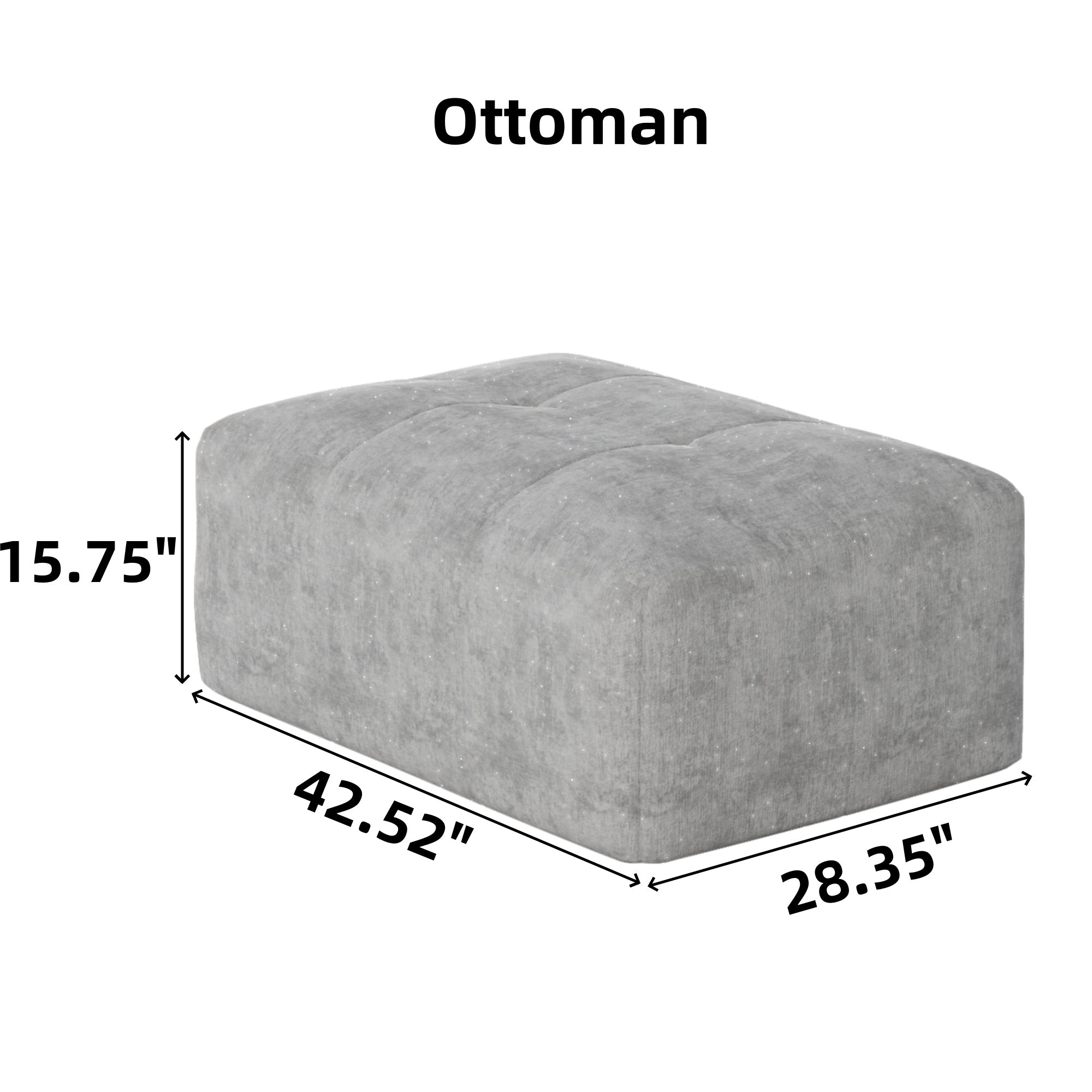 Luxury Chenille Sectional Sofa