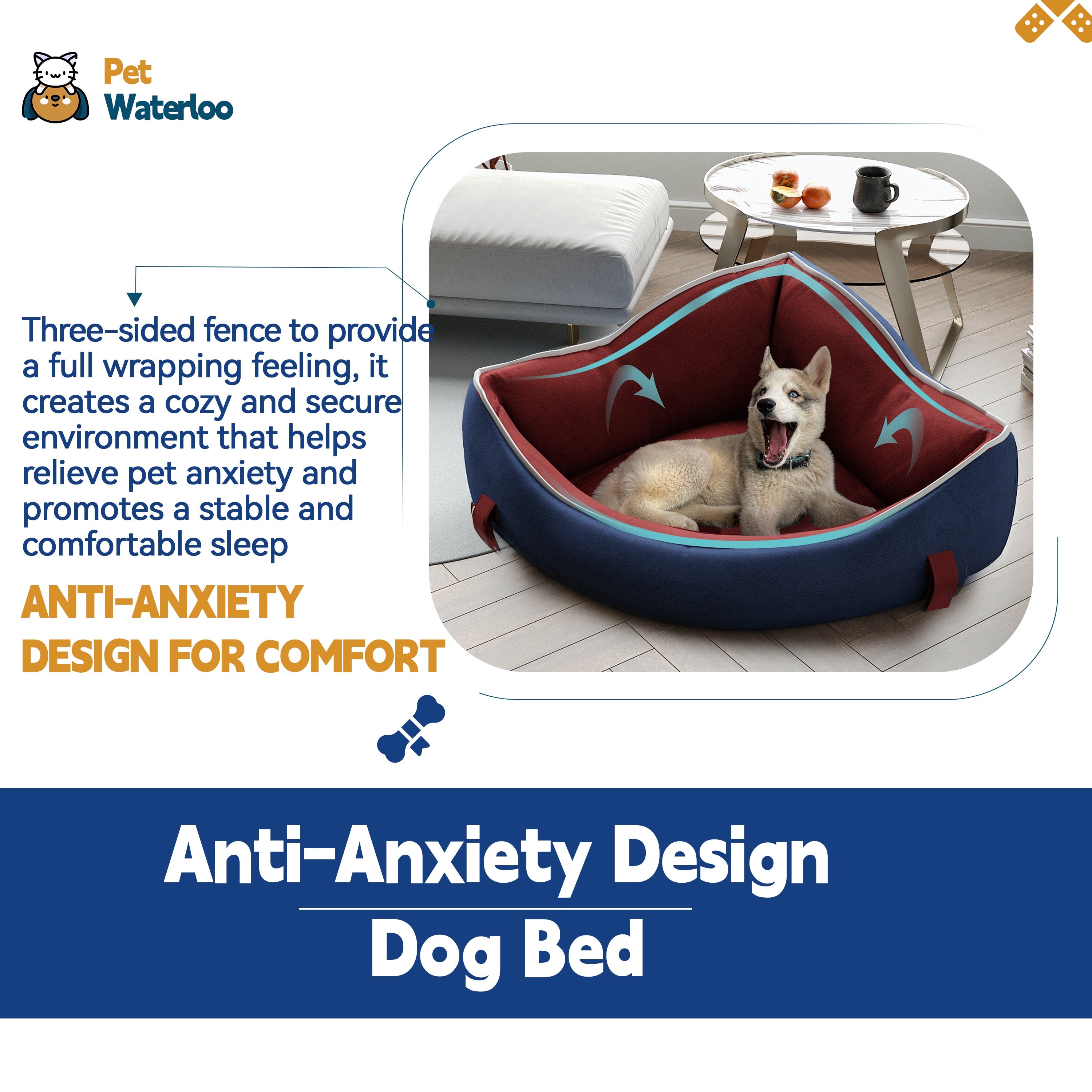 SnugHaven Calming Cave Bed