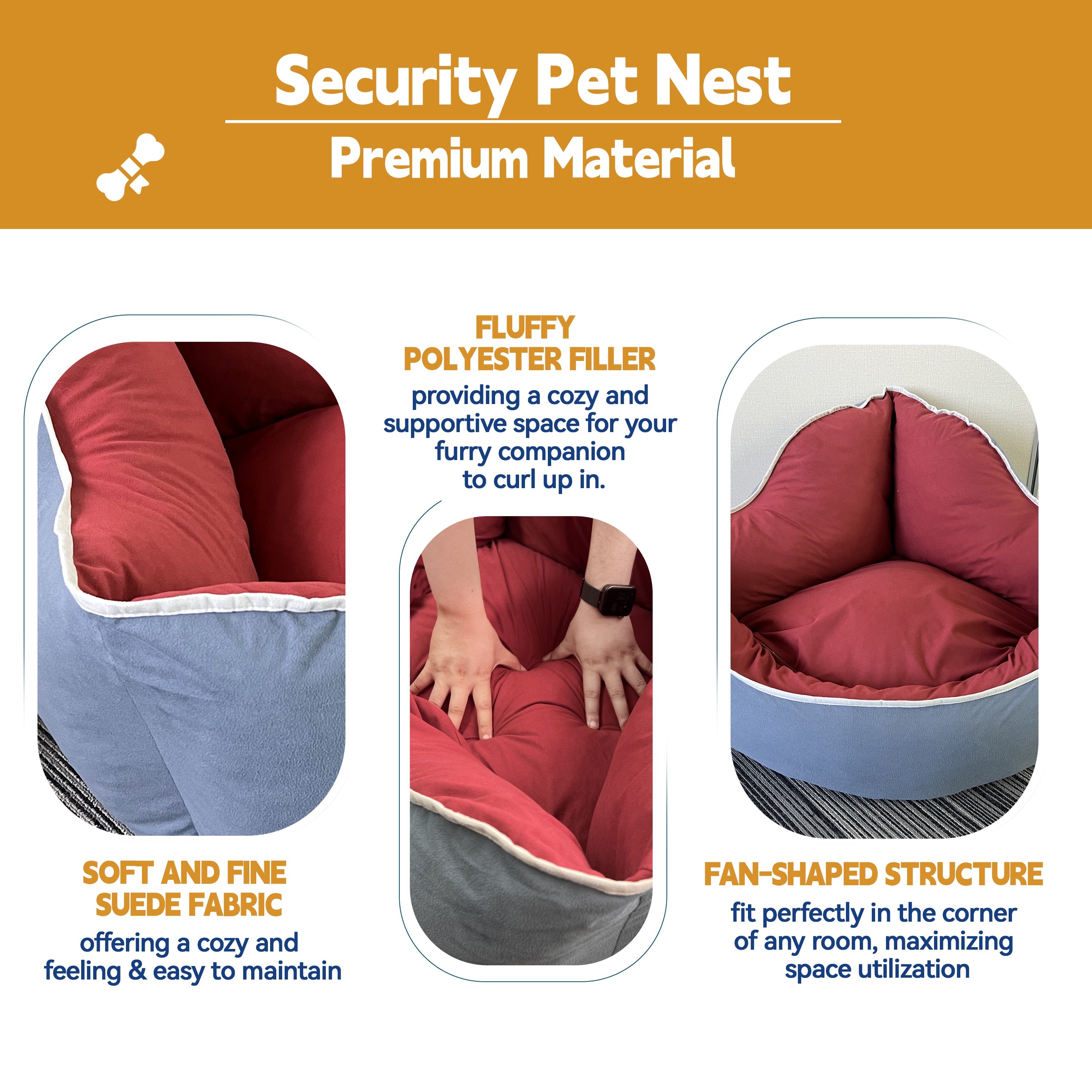 SnugHaven Calming Cave Bed