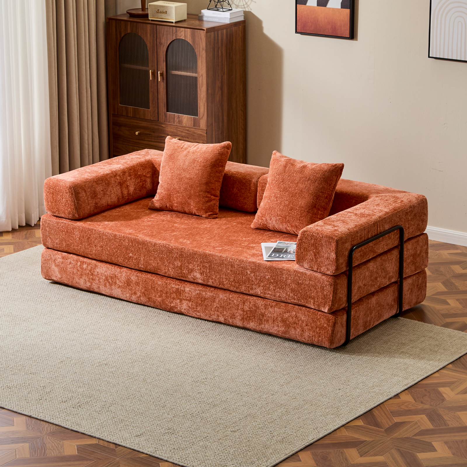 CloudFlex 3-in-1 Luxe Floor Sleeper Sofa