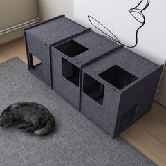 Daneey 3-Storey Peekaboo Cat Cave