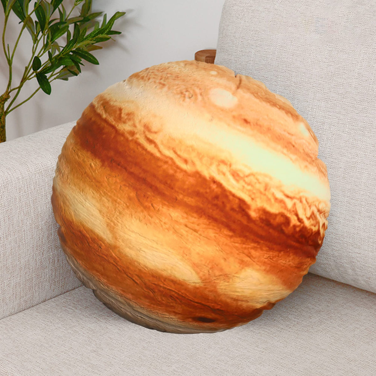 3D Curve Planet Stuffed Pillows —The Jupiter