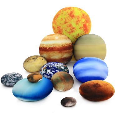 Set of 12 – Cloudy Solar System Pillow stuffed ball