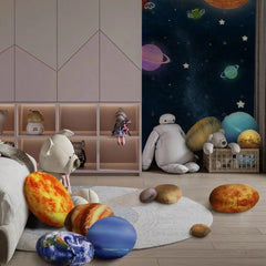 Set of 12 – Cloudy Solar System Pillow stuffed ball