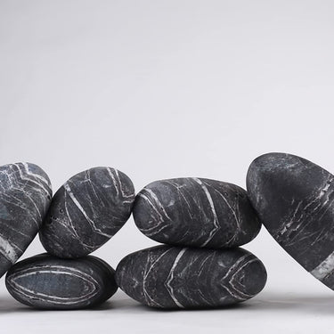 3D Curve Living Stones 7-teiliges Set Bodenkissen, gemischte Wurfkissen #06