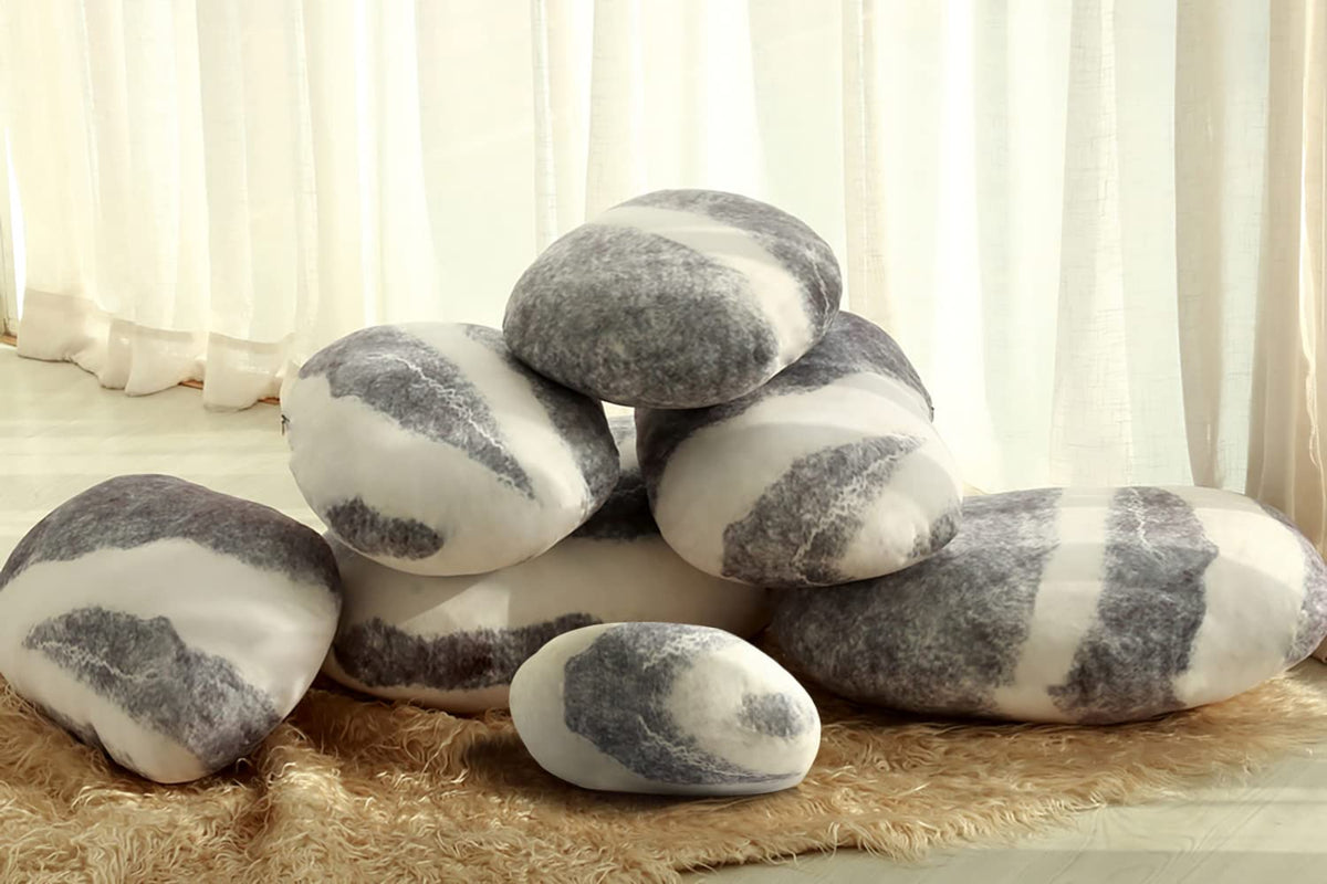 3D Stones Pillows 7 Piece Set #11