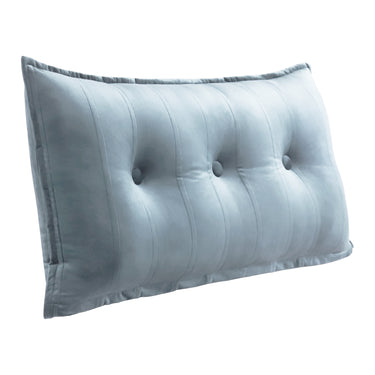 Rectangular Back Support Headboard Pillow Velvet
