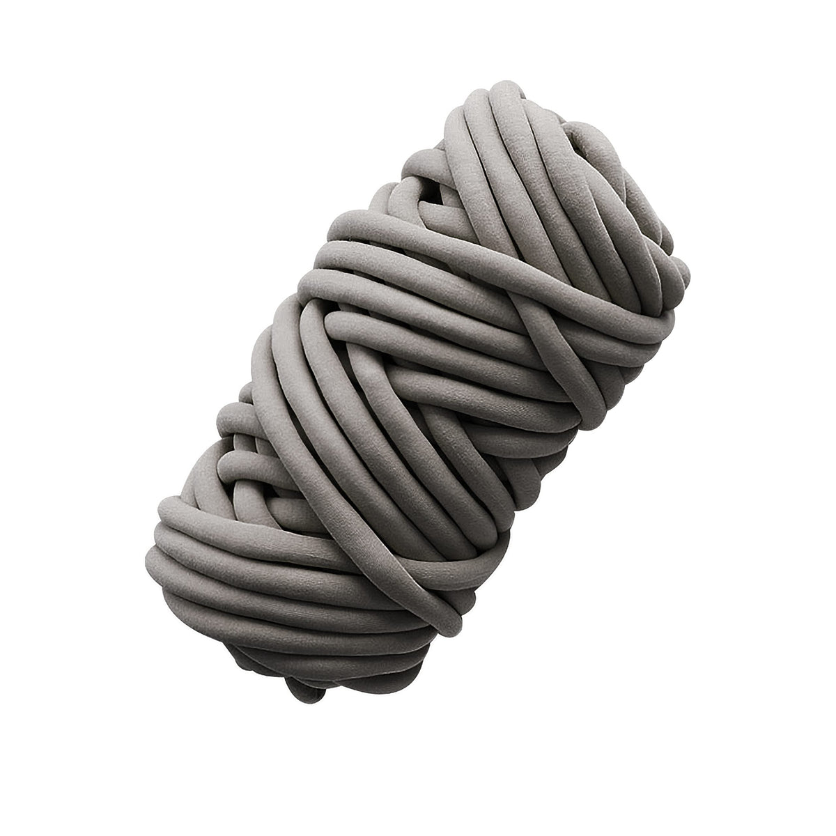 Giant Arm Knitting Chunky Knit Yarn Hand Knitting Blanket Velvet for DIY Weave Craft Crochet Washable—Dark Gray