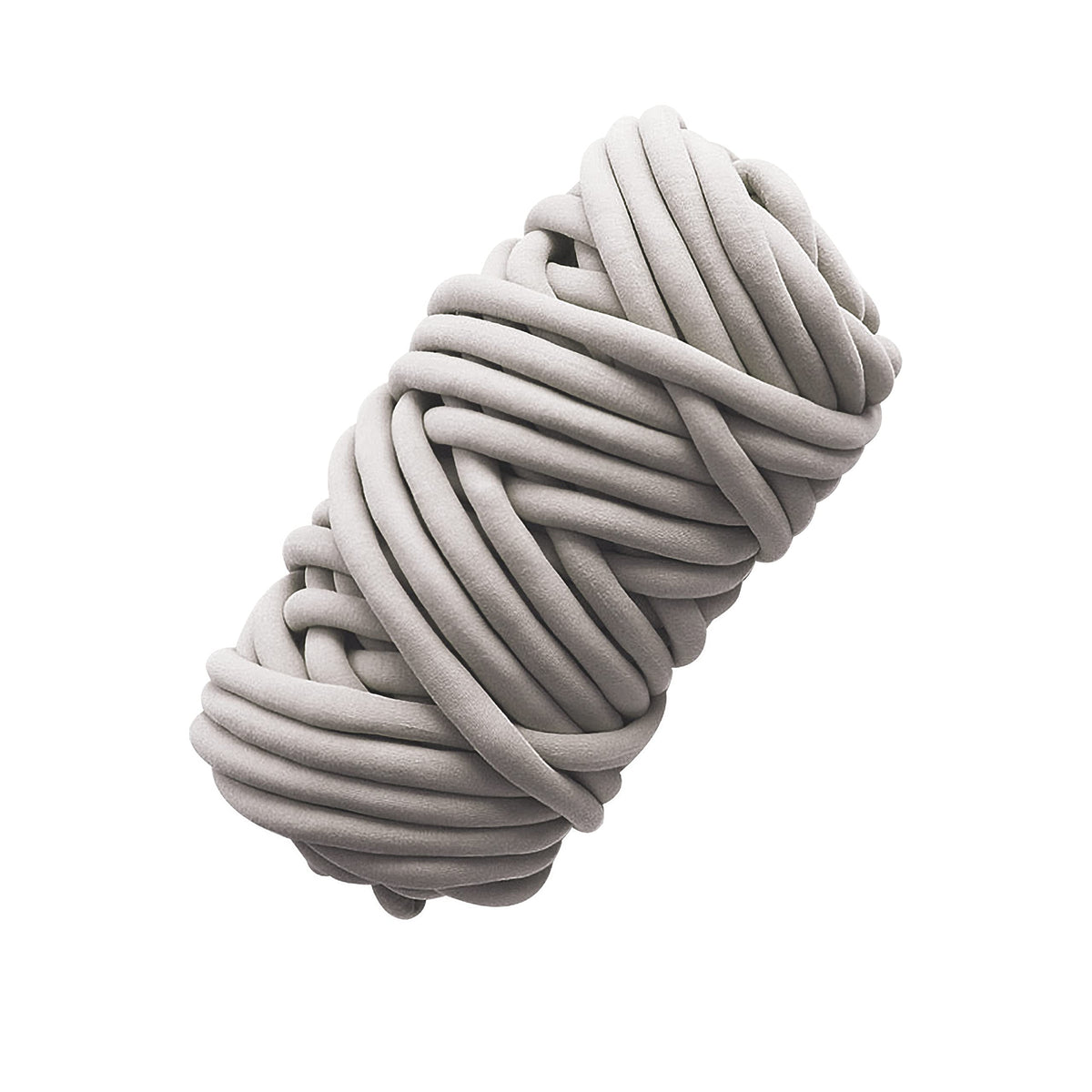 Giant Arm Knitting Chunky Knit Yarn Hand Knitting Blanket Velvet for DIY Weave Craft Crochet Washable—Light Gray