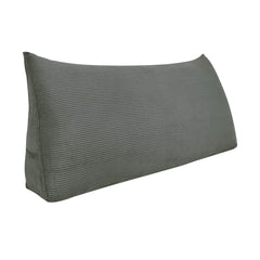 Large Reading Pillow Buttonless Corduroy——Gray