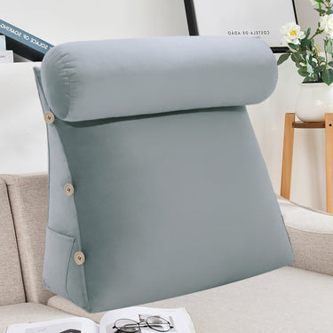 Adjustable Neck Back Support Pillows With Bolster Velvet