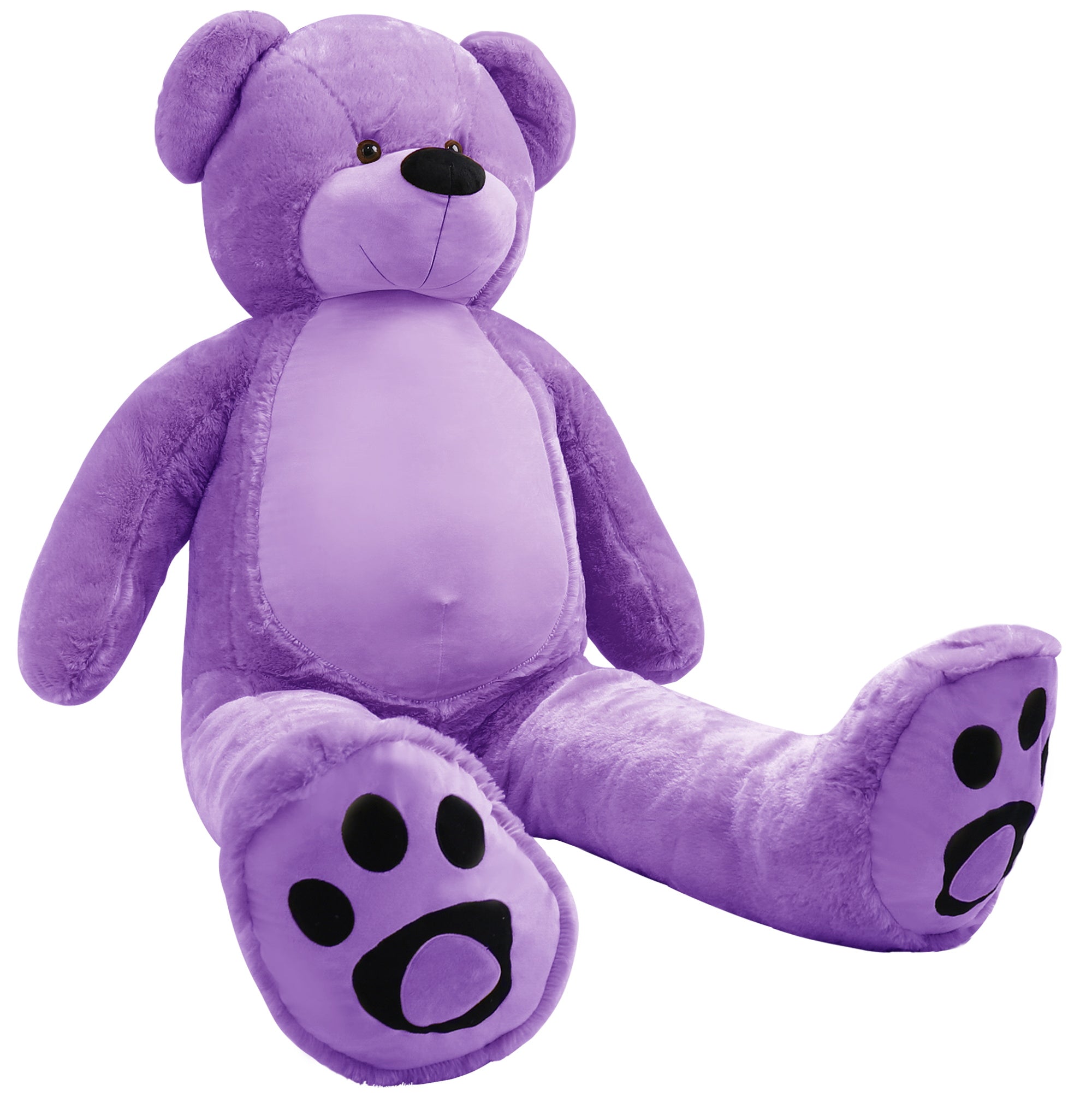 6 Foot Giant Teddy Bear Daneey ——Purple 72 Inches