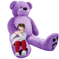 6 Foot Giant Teddy Bear Daneey ——Purple 72 Inches