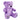 Cuddly Teddy Bear Daneey ——Purple 10 Inches