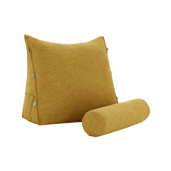 Adjustable Neck Back Support Pillows With Bolster Linen