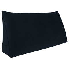 Large Reading Pillow No Button Velvet——Black