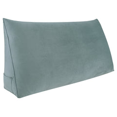 Large Reading Pillow No Button Velvet——Gray